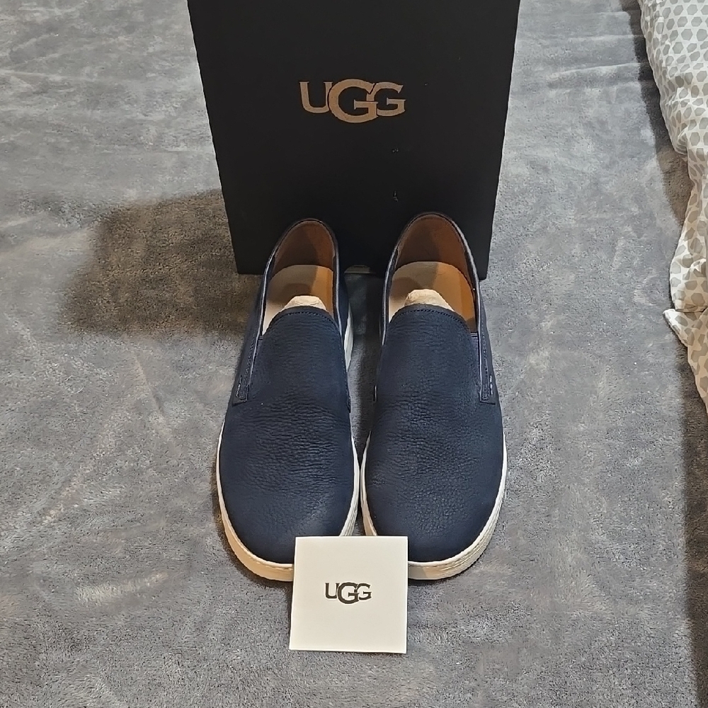UGG Men's Navy Slip-On Shoes